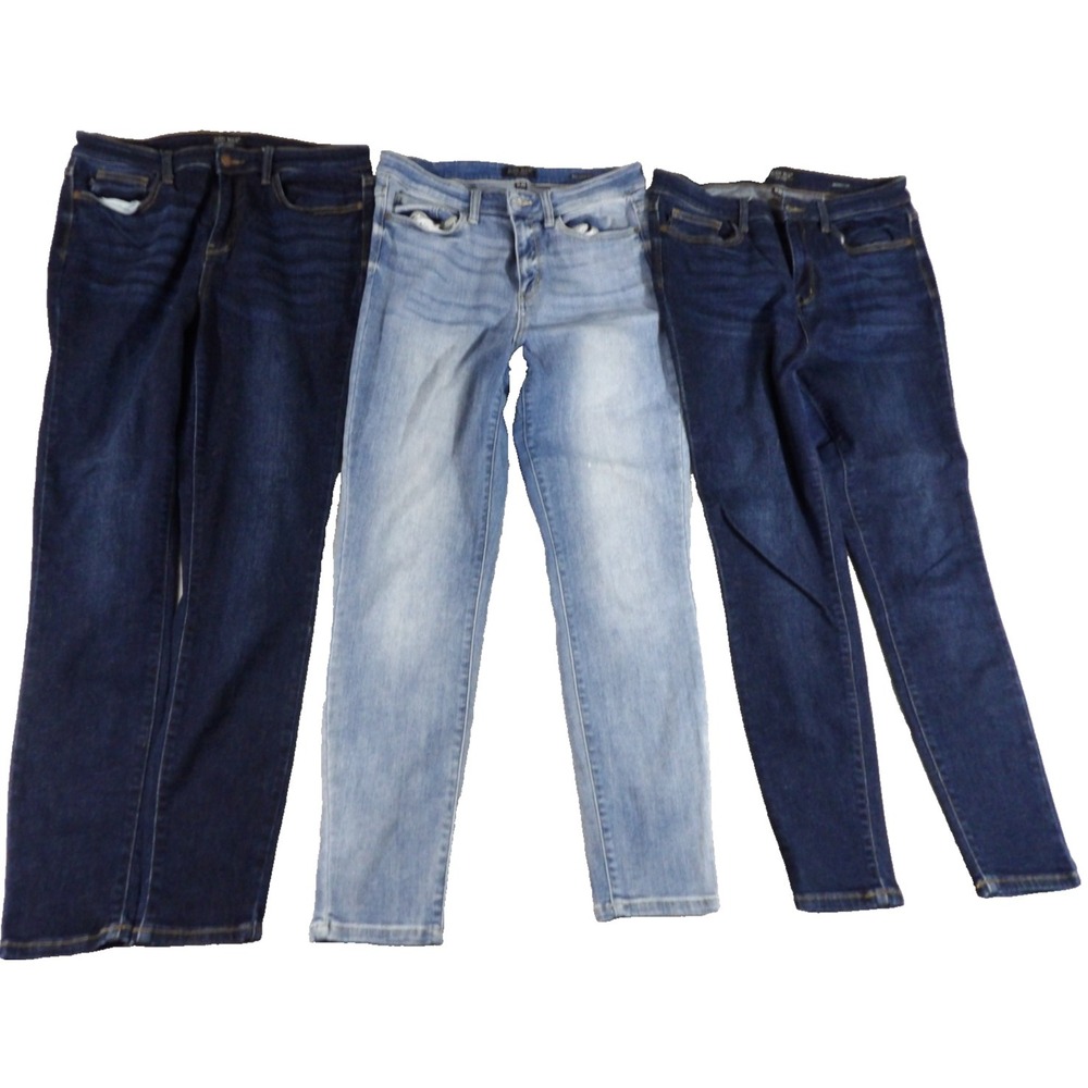 Lot of 3 Judy Blue Jeans Women 11/30 Skinny‎ Relaxed High Rise Stretch Denim EUC